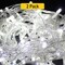Dramatic Clear Cable LED String Lights — 300 LEDs, 8 Modes, Indoor/Outdoor, 96ft Plug-In
